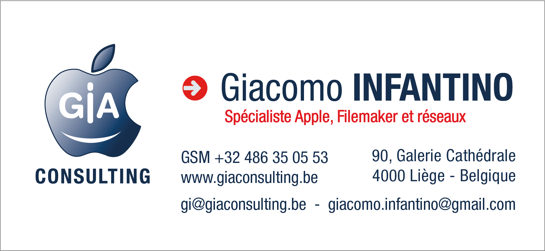 Gia Consulting spécialiste Apple Liège